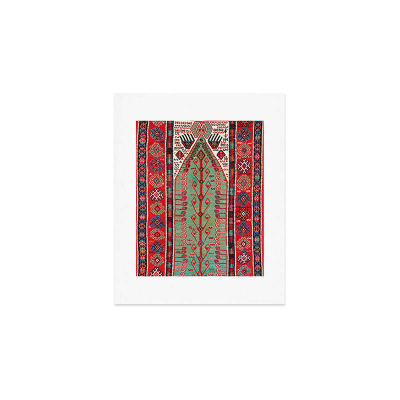 Erzerum Northeast Anatolian Niche Kilim Print Art Print Gallery Image 1