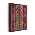 Erzerum Northeast Anatolian Niche Kilim Print Framed Canvas Print Gallery Image 2