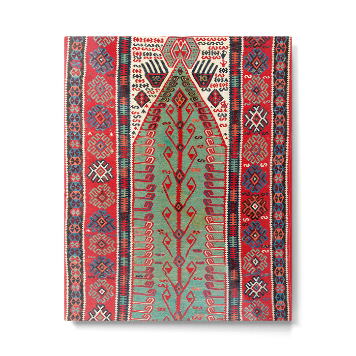 Erzerum Northeast Anatolian Niche Kilim Print Metal Print Gallery Image 1