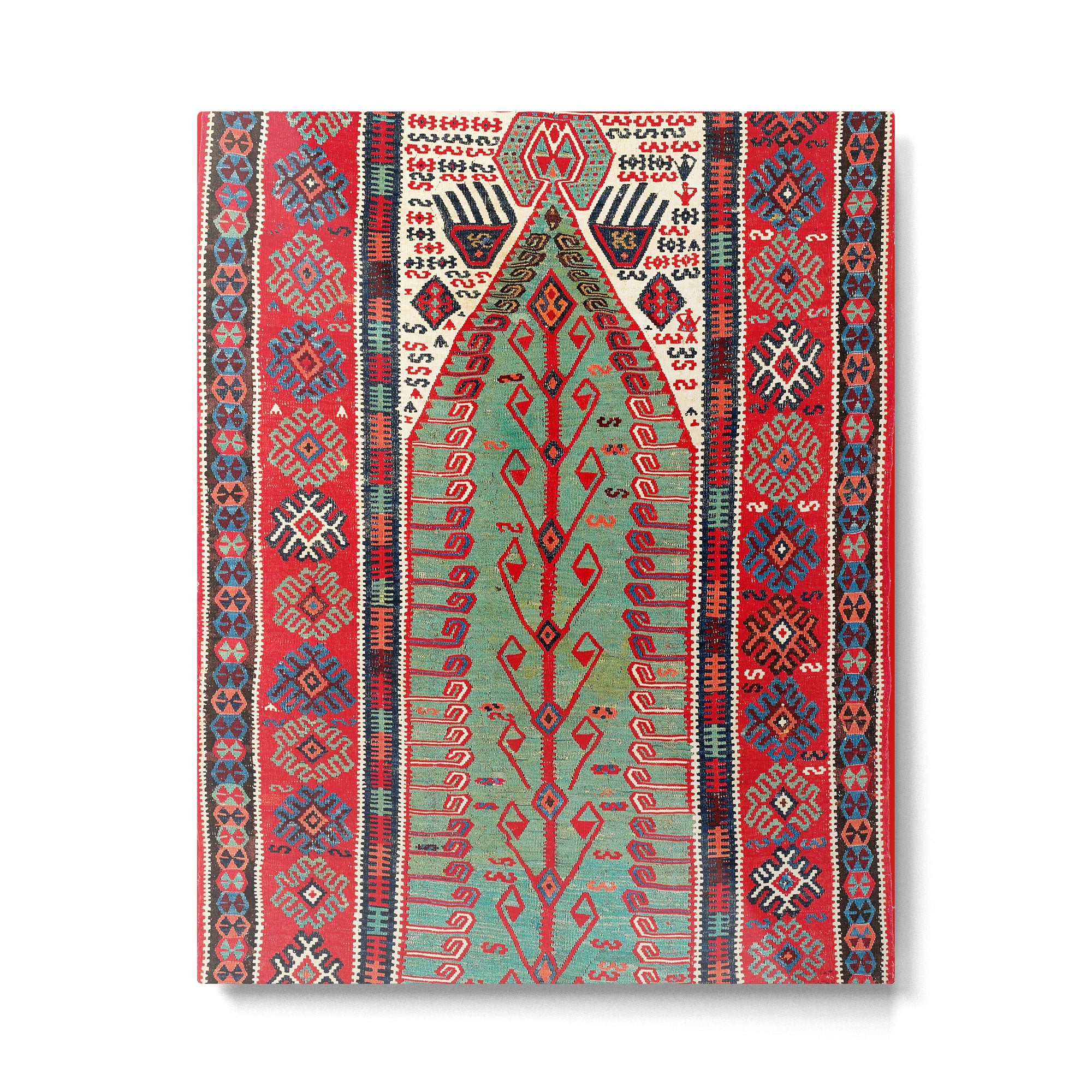 Erzerum Northeast Anatolian Niche Kilim Print Metal Print Gallery Image 4