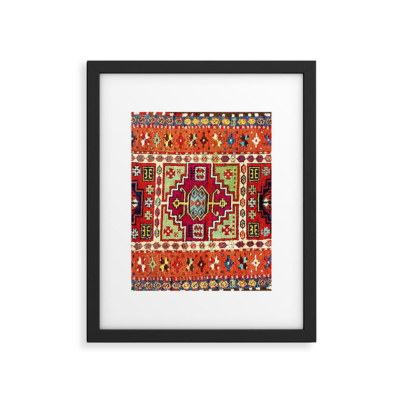 Erzincan  Antique Turkish Rug Print Framed Art Print Gallery Image 4