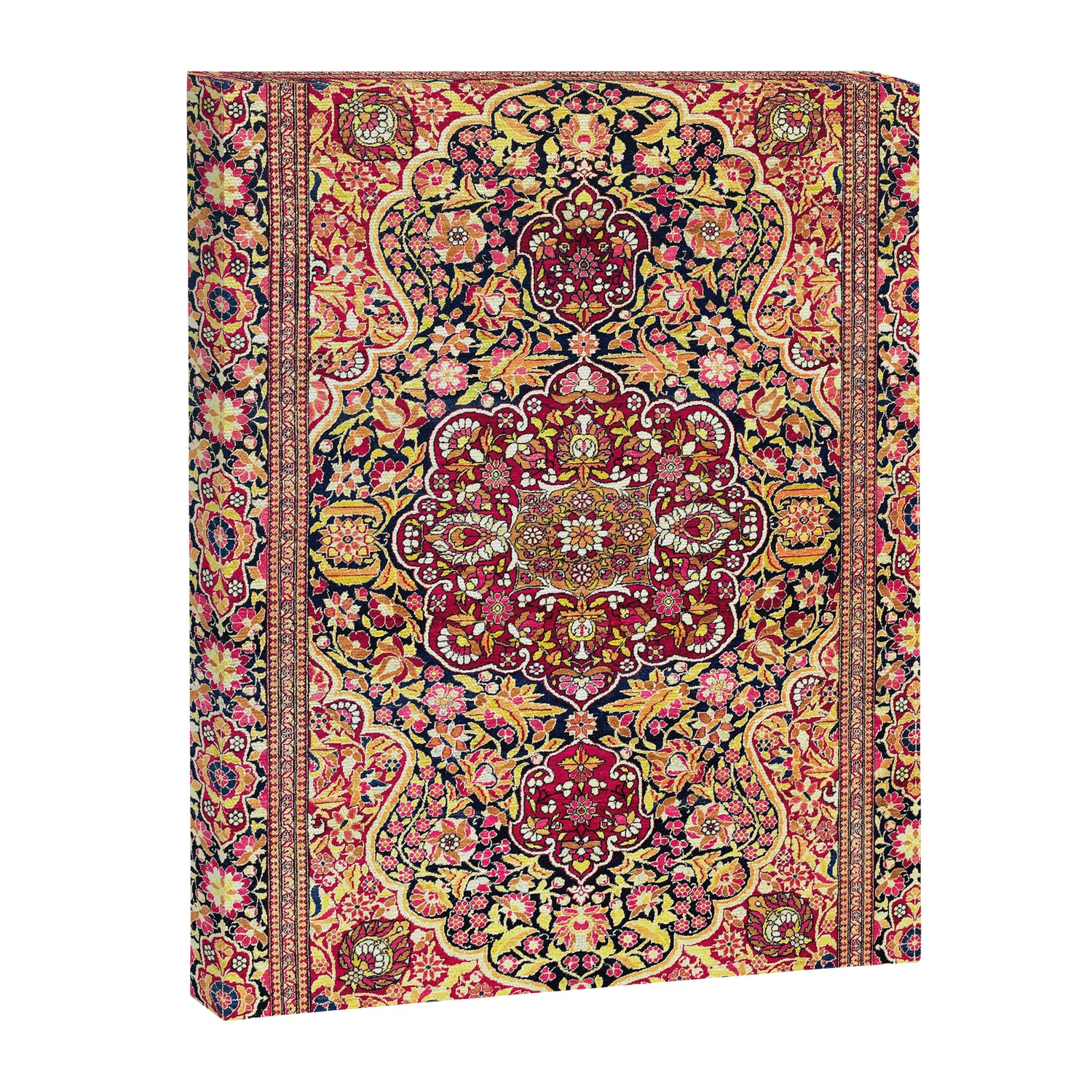 Esfahan Antique Floral Persian Rug Print Canvas Print Gallery Image 3