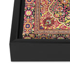 Esfahan Antique Floral Persian Rug Print Framed Canvas Print Gallery Image 3