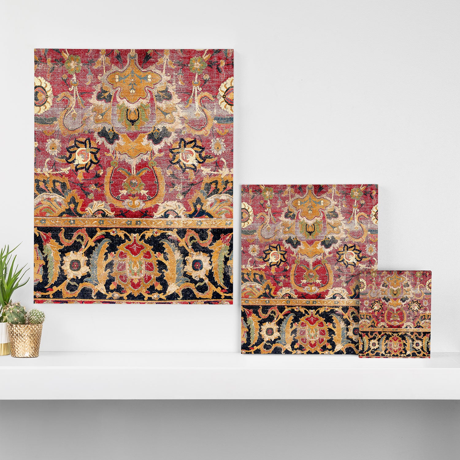 Esfahan Central Persian 17th Century Fragment Print Canvas Print Gallery Image 3