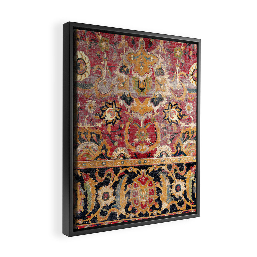 Esfahan Central Persian 17th Century Fragment Print Framed Canvas Print Gallery Image 2