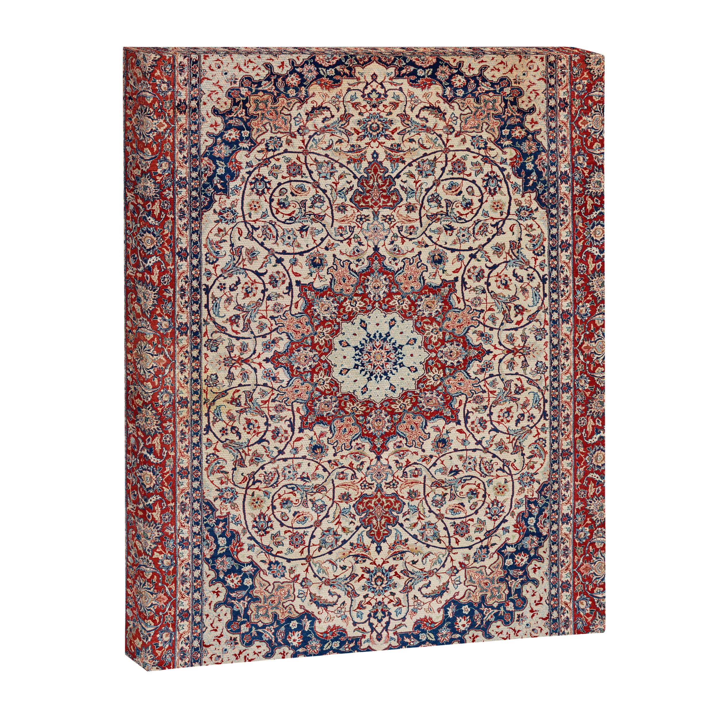 Esfahan Central Persian Antique Rug Print Canvas Print Gallery Image 3