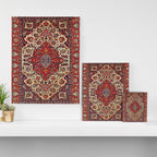 Esfahan Central Persian Rug Print Canvas Print Gallery Image 3