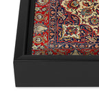 Esfahan Central Persian Rug Print Framed Canvas Print Gallery Image 3