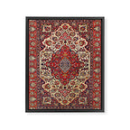 Esfahan Central Persian Rug Print Framed Canvas Print Gallery Image 6