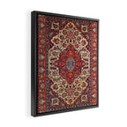Esfahan Central Persian Rug Print Framed Canvas Print Gallery Image 2