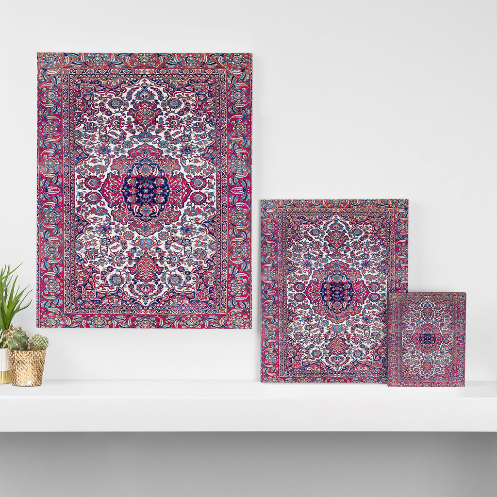 Esfahan Central Persian Rug Print Canvas Print Gallery Image 3