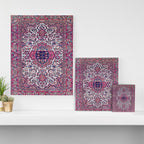 Esfahan Central Persian Rug Print Canvas Print Gallery Image 3