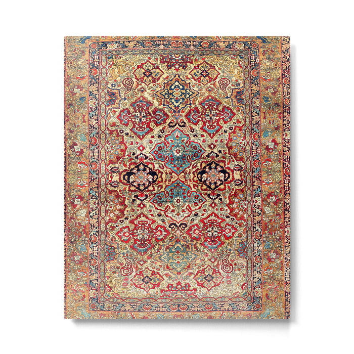 Esfahan Central Persian Rug Print Metal Print Gallery Image 1
