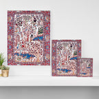 Esfahan Central Persian Silk Rug Print Canvas Print Gallery Image 3