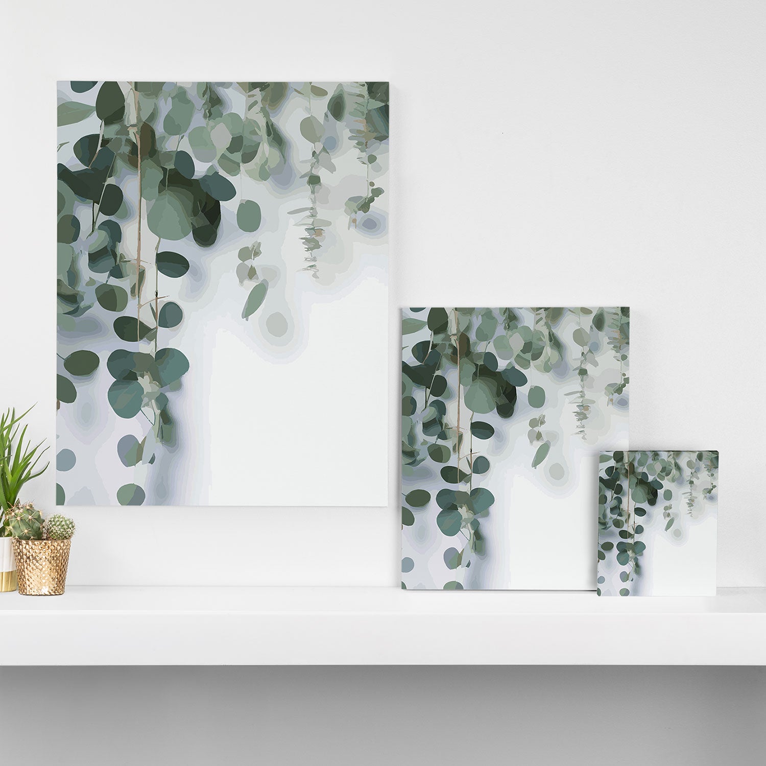 Eucalyptus Leaves and Branches Canvas Print Gallery Image 3