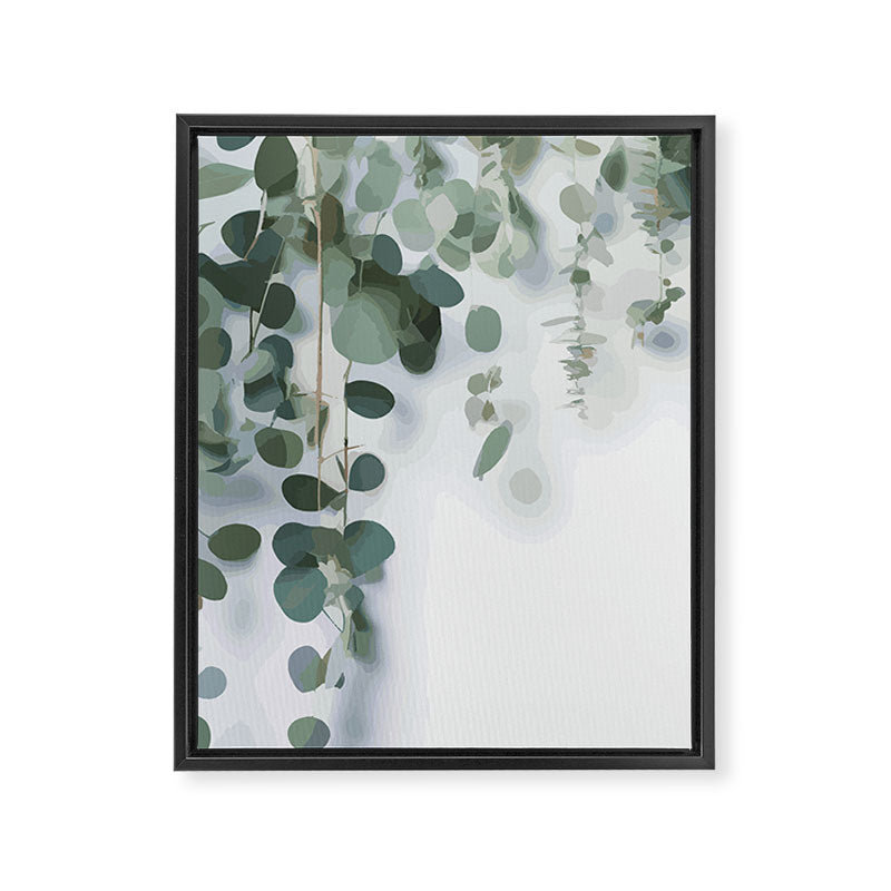 Eucalyptus Leaves and Branches Framed Canvas Print Gallery Image 8
