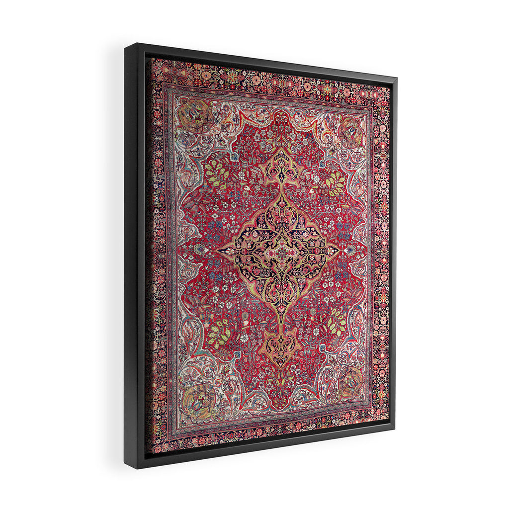 Farahan Arak West Persian Rug Framed Canvas Print Gallery Image 2