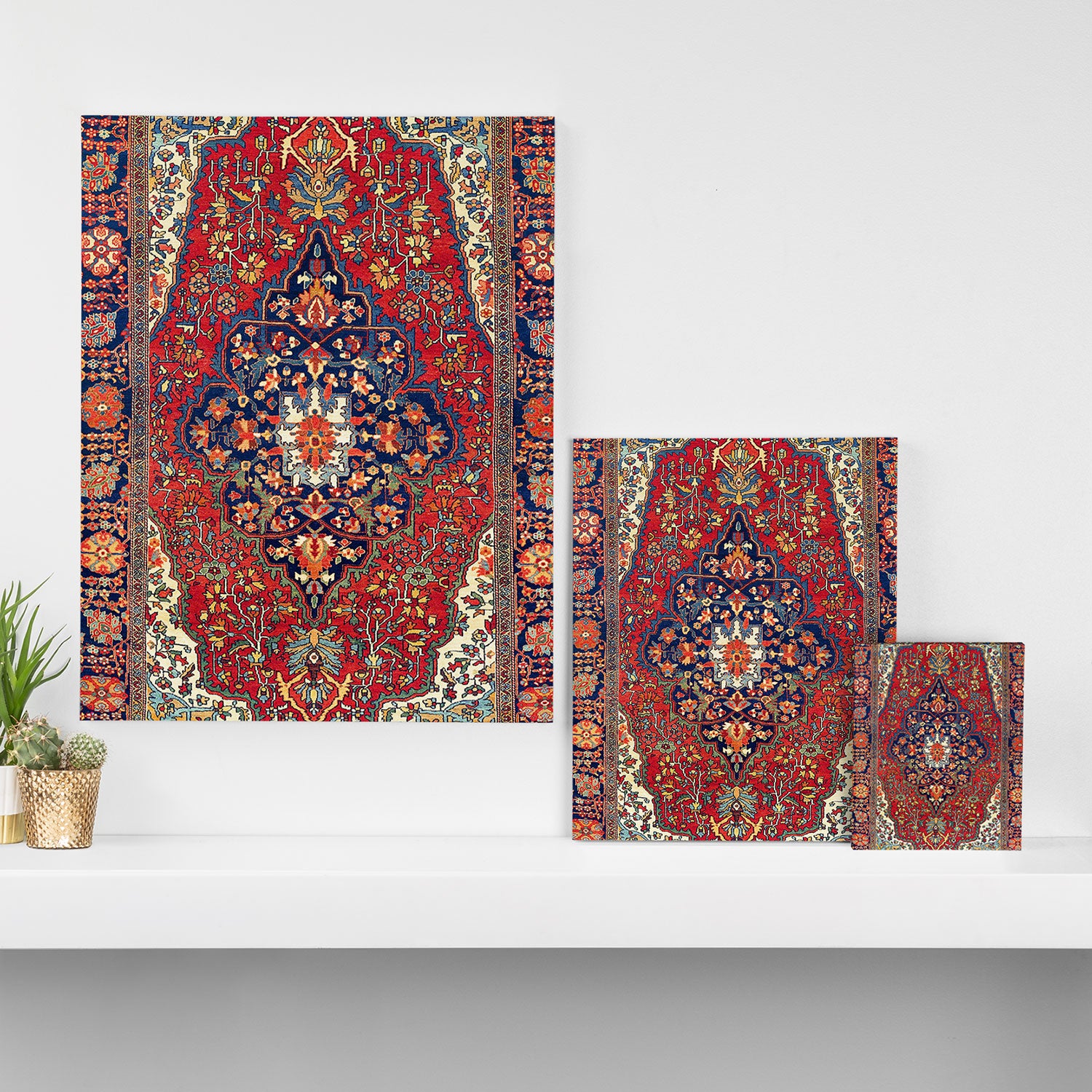 Farahan Arak West Persian Rug Print Canvas Print Gallery Image 3