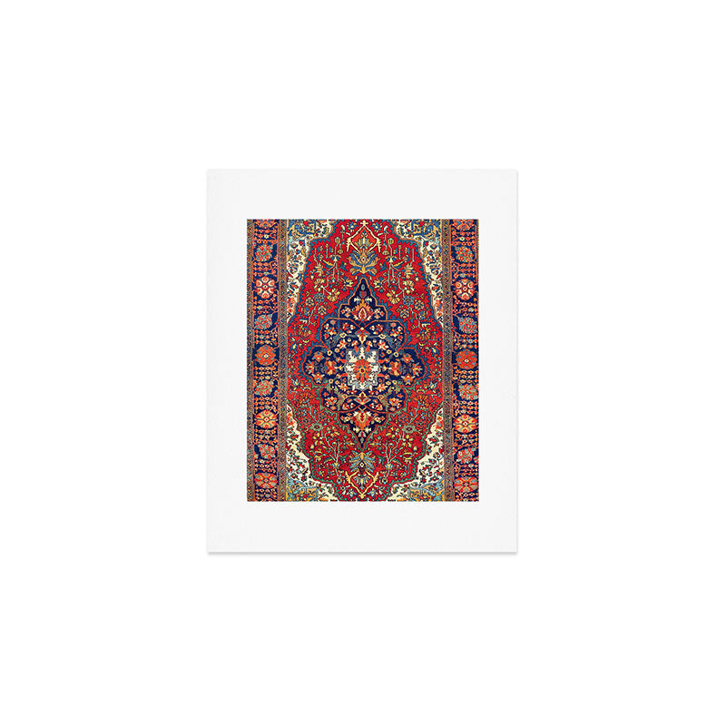 Farahan Arak West Persian Rug Print Art Print Gallery Image 1