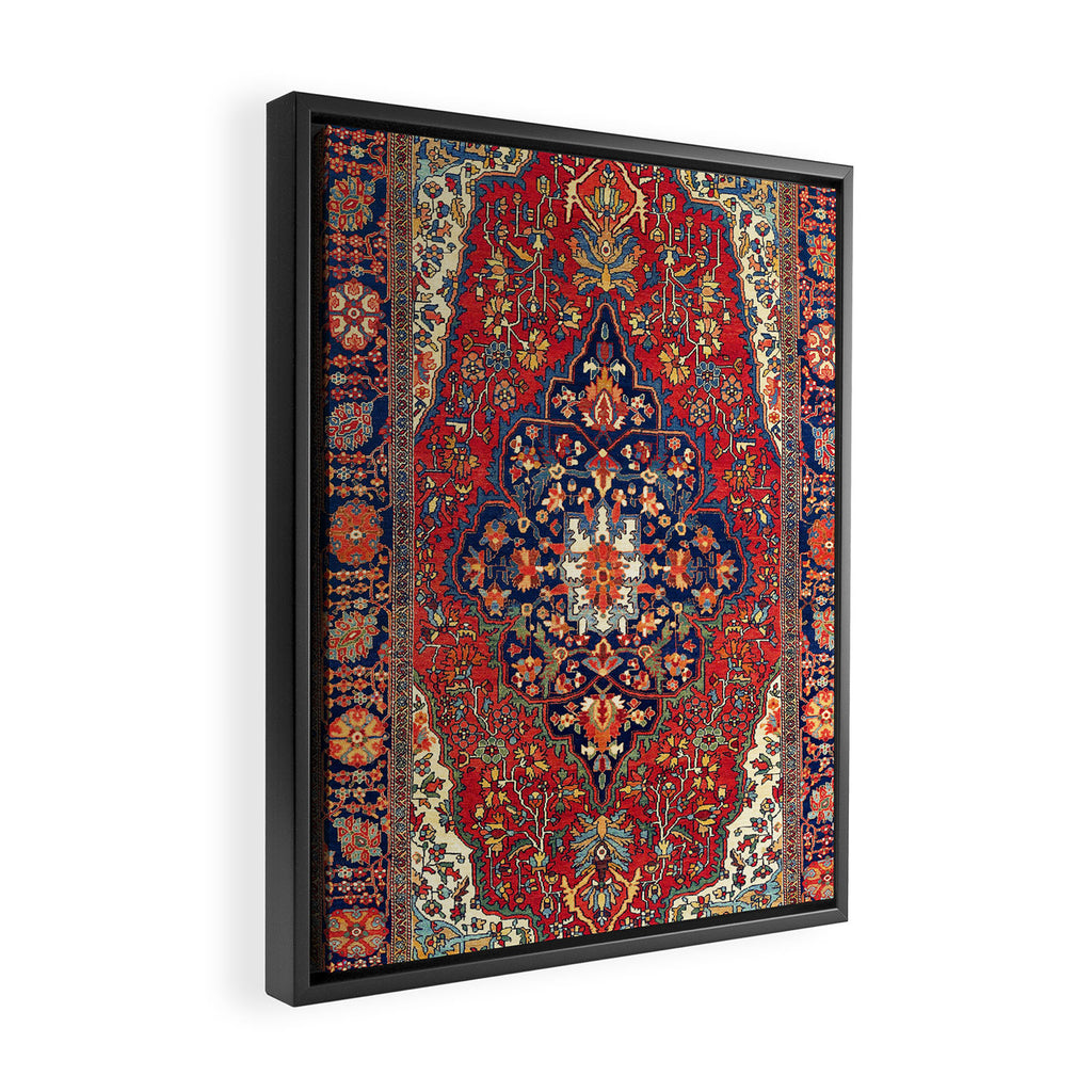 Farahan Arak West Persian Rug Print Framed Canvas Print Gallery Image 2