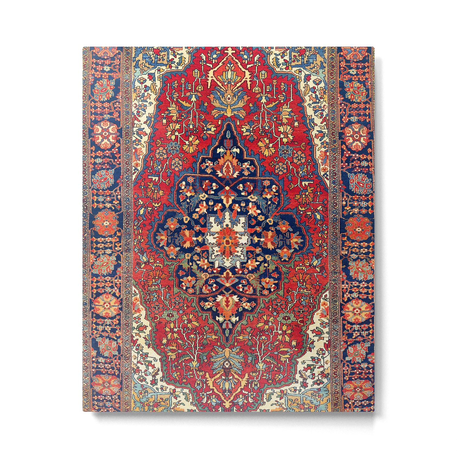 Farahan Arak West Persian Rug Print Metal Print Gallery Image 4