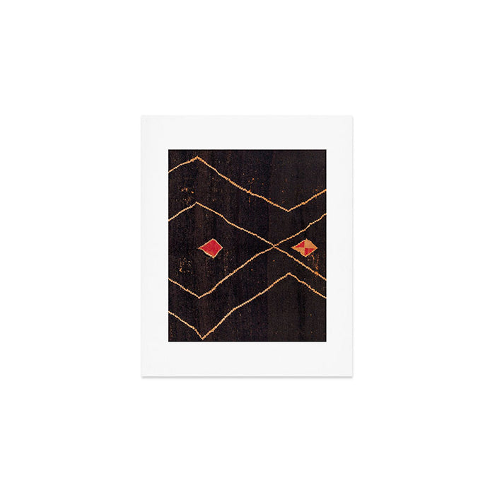 Feiija  Antique South Morocco North African Pile Rug Print Art Print Gallery Image 1