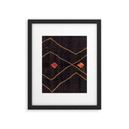 Feiija  Antique South Morocco North African Pile Rug Print Framed Art Print Gallery Image 5
