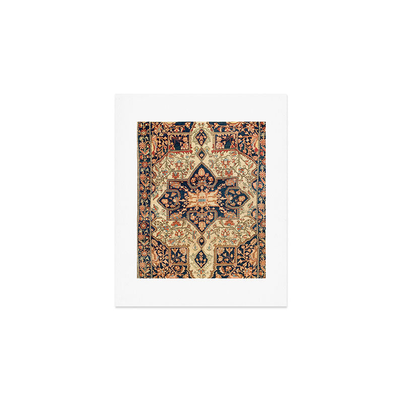 Ferahan  Antique West Persian Rug Print Art Print Gallery Image 1