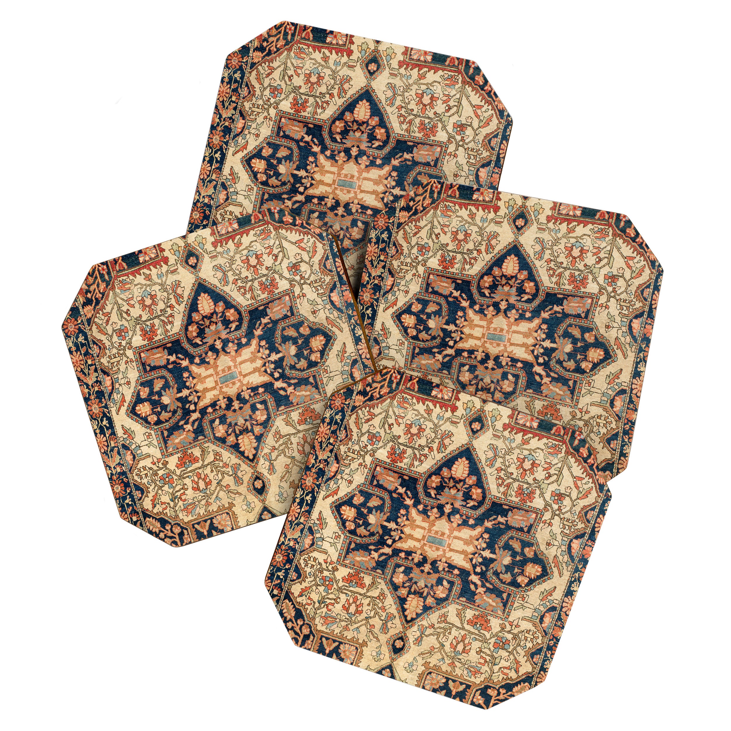 Ferahan  Antique West Persian Rug Print Coaster Gallery Image 1