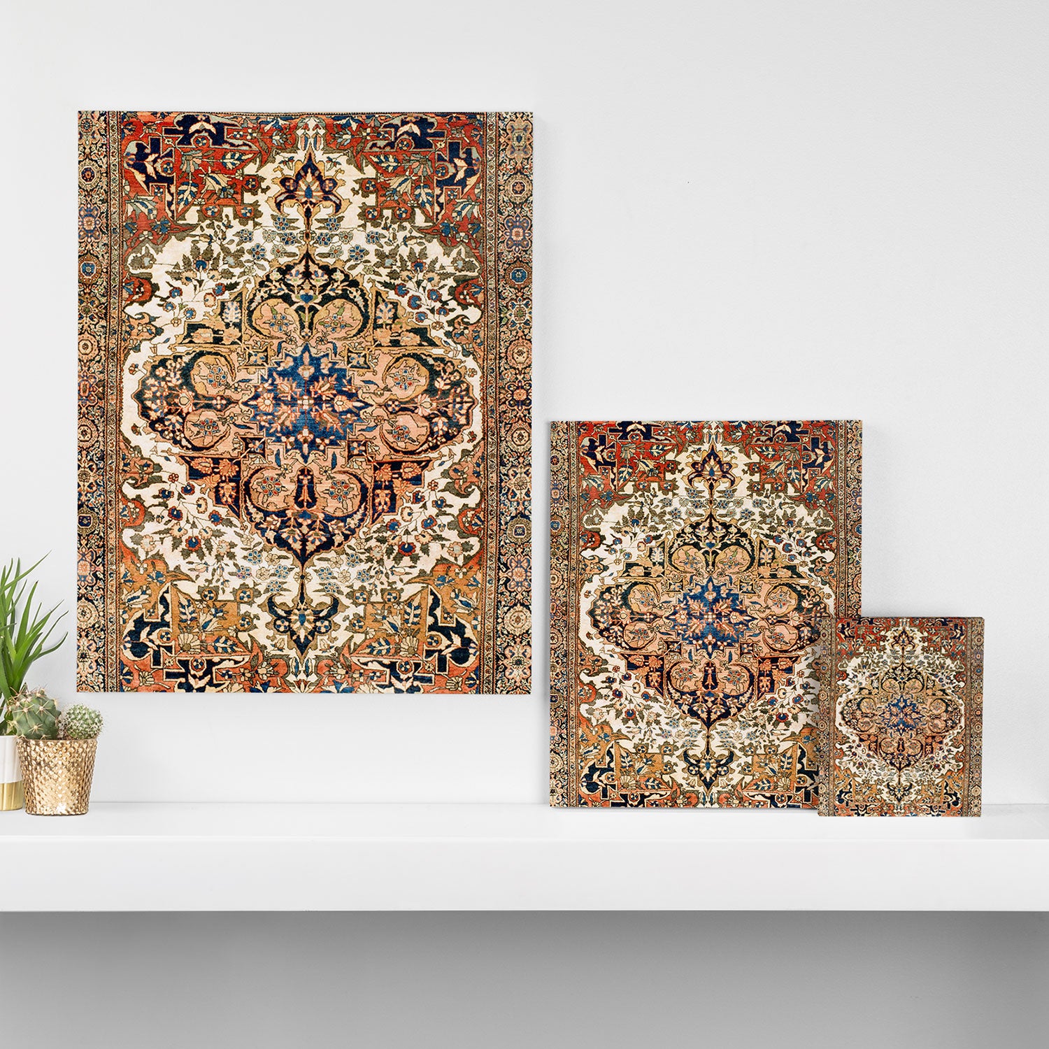 Ferahan Arak  Antique West Persian Rug Print Canvas Print Gallery Image 3