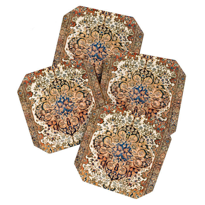 Ferahan Arak  Antique West Persian Rug Print Coaster Gallery Image 1