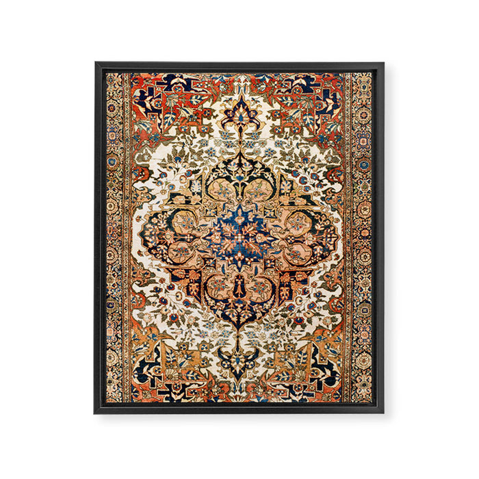 Ferahan Arak  Antique West Persian Rug Print Framed Canvas Print Gallery Image 1