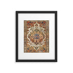 Ferahan Arak  Antique West Persian Rug Print Framed Art Print Gallery Image 4