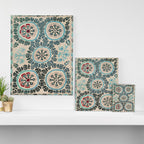 Ferghana Suzani  Northeast Uzbekistan Embroidery Print Canvas Print Gallery Image 3