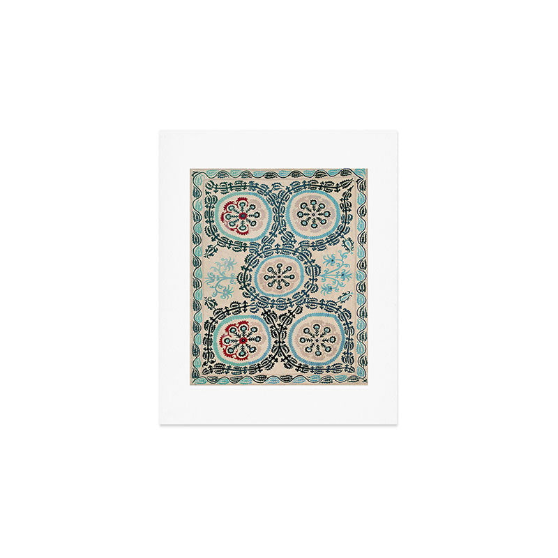 Ferghana Suzani  Northeast Uzbekistan Embroidery Print Art Print Gallery Image 1