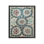 Ferghana Suzani  Northeast Uzbekistan Embroidery Print Framed Canvas Print Gallery Image 3