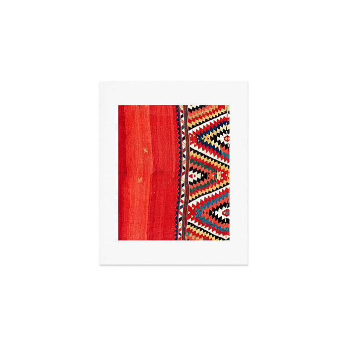 Fethiye  Antique Turkish Kilim Camel Trapping Print Art Print Gallery Image 1