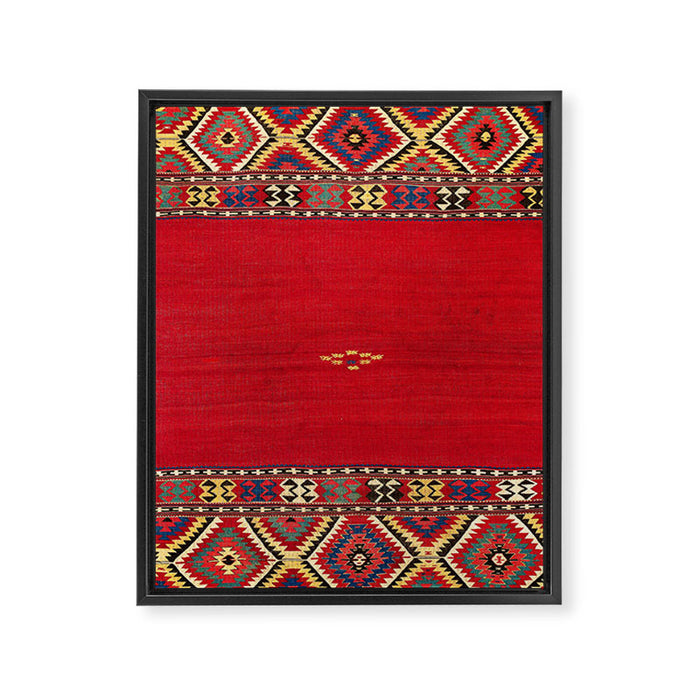 Fethiye Southwest Anatolian Kilim Print Framed Canvas Print Gallery Image 1