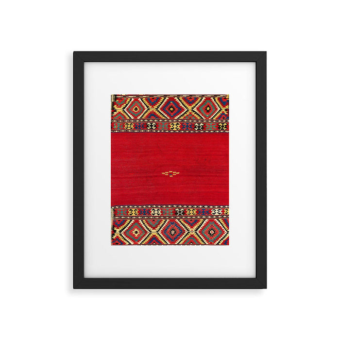 Fethiye Southwest Anatolian Kilim Print Framed Art Print Gallery Image 1