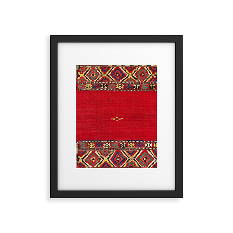 Fethiye Southwest Anatolian Kilim Print Framed Art Print Gallery Image 5
