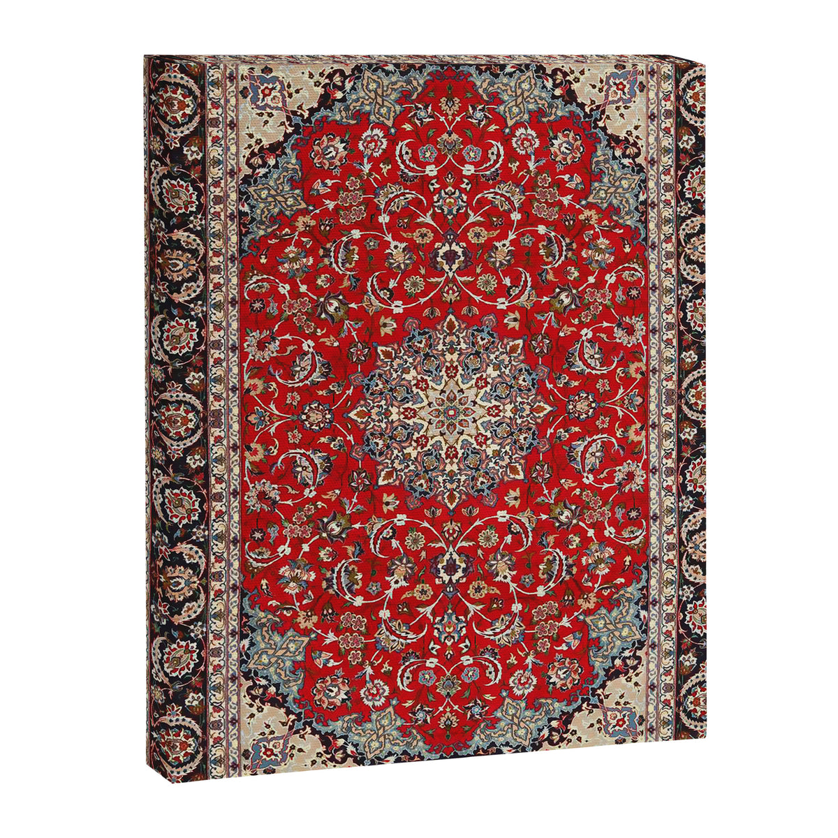 Fine Silk & Wool Isfahan Persian Rug Print Canvas Print Gallery Image 6