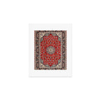 Fine Silk & Wool Isfahan Persian Rug Print Art Print Gallery Image 1