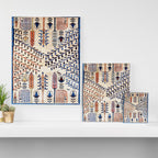 Floral Garden Persian Rug Print Canvas Print Gallery Image 3