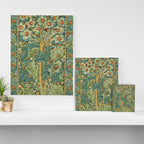 Floral Tree After William Morris Digital Painting Canvas Print Gallery Image 3