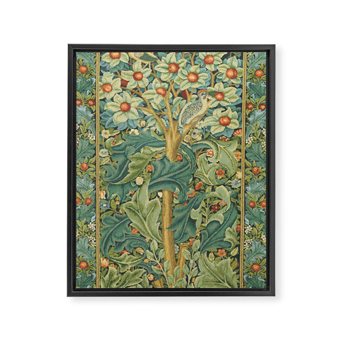Floral Tree After William Morris Digital Painting Framed Canvas Print Gallery Image 1