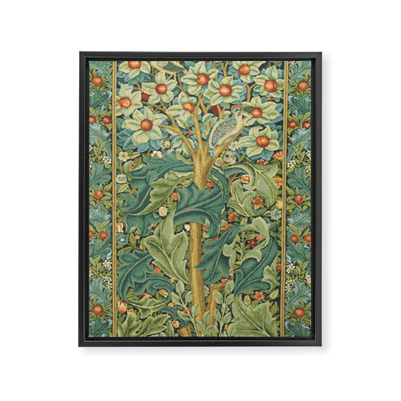 Floral Tree After William Morris Digital Painting Framed Canvas Print Gallery Image 6