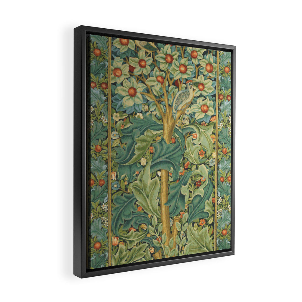 Floral Tree After William Morris Digital Painting Framed Canvas Print Gallery Image 2