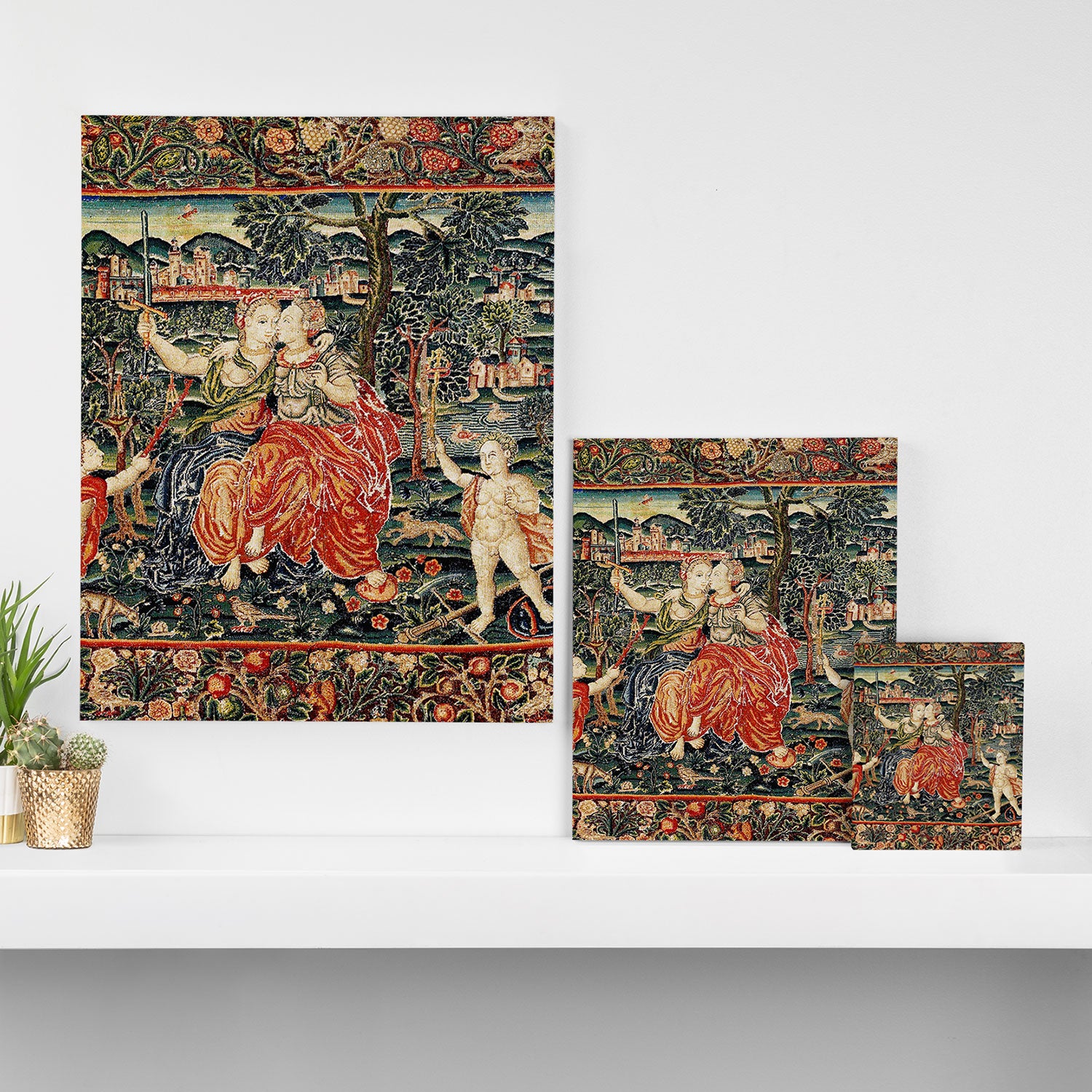 Franco Flemish Allegorical 17th Century Tapestry Print Canvas Print Gallery Image 3