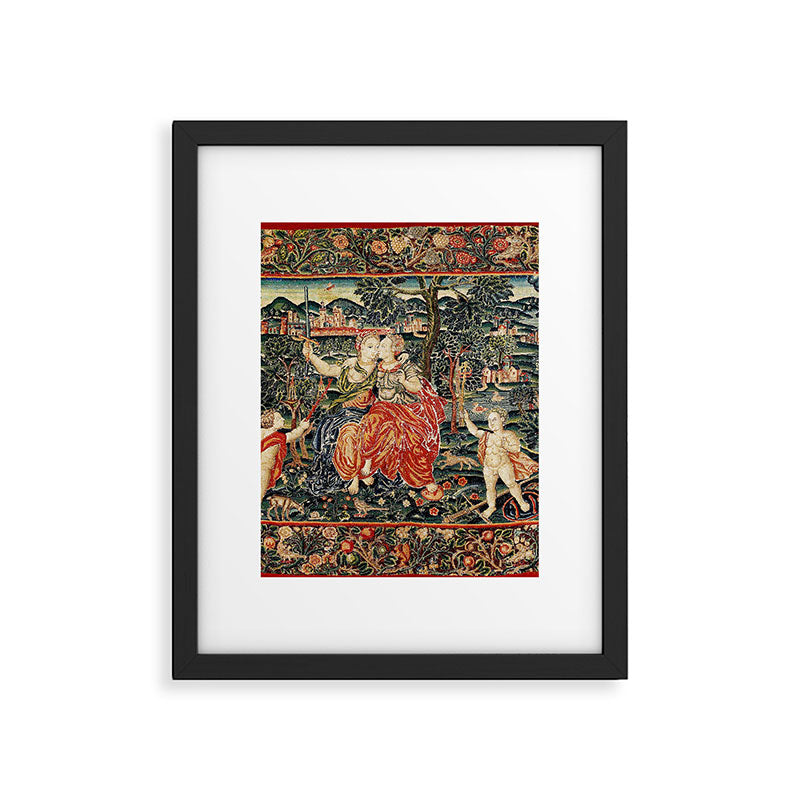 Franco Flemish Allegorical 17th Century Tapestry Print Framed Art Print Gallery Image 5