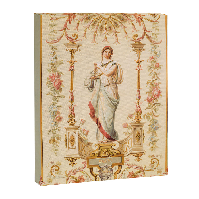 French Aubusson  Antique Tapestry Print Canvas Print Gallery Image 1